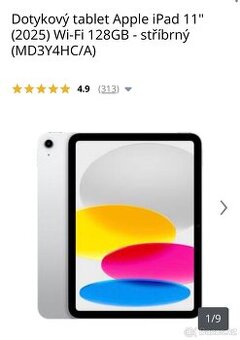iPad 11 + příslušenství – TOP stav, baterie 100 %