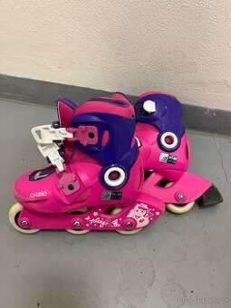 Dětské kolečkové brusle Decathlon - rostoucí