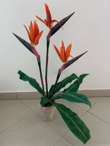 Umělá rostlina květina Strelície 77cm