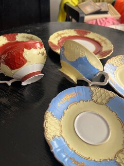 Porcelánová sada pozlacená