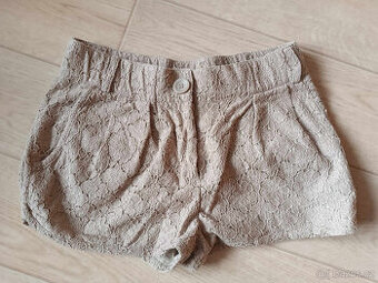Krátké béžové kraťasy vel.XS/S-152 krajkové Mango