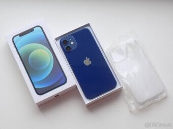 APPLE iPhone 12 mini 128GB Blue - ZÁRUKA - 100% BATERIE