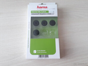 Návleky na sluchátka HAMA - průměr 19 mm, 2 páry, nové