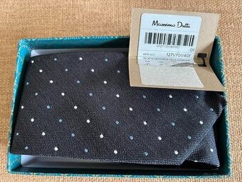 kravata Massimo Dutti – tmavě modrá s puntíky