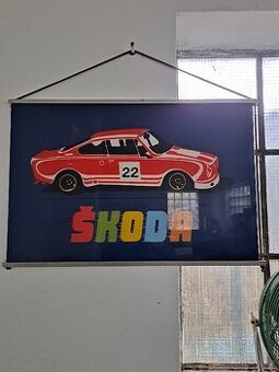 Retro obraz škoda 130 RS