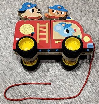 Djeco - Dřevěné hasičské auto