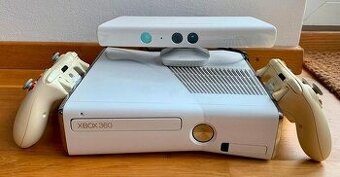 Xbox 360 White + Kinect + 2 ovladače
