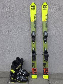 Dětské lyže VÖLKL RACE TIGER, 120 cm + lyžáky FISCHER