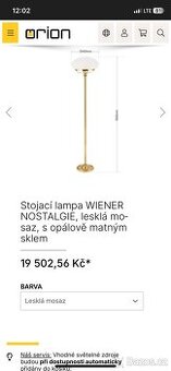 Vídeňská stojací lampa