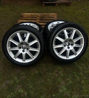 Alu kola 5x112 r17 + letne pneu