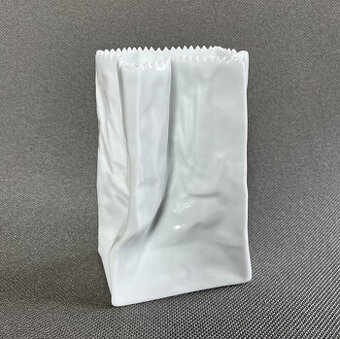 Rosenthal Ikonická porcelánová váza Paper Bag 15 cm