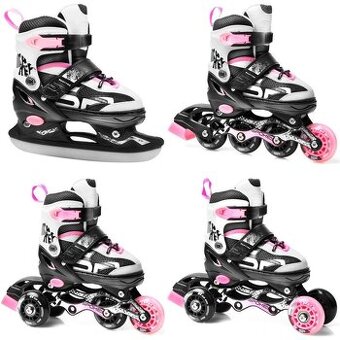 Kolečkové, lední brusle nastavitelná velikost