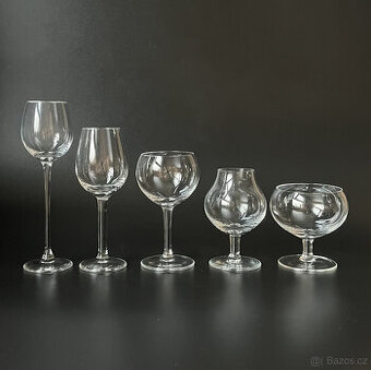 Moser 5x mini sklenice Fyziognomický bar, značeno