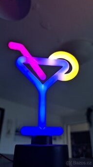 3D neon Martini