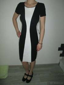 Černobílé šaty, vel S, M