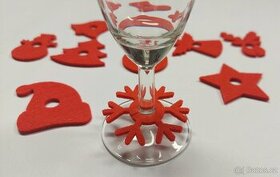 Rozlišovač na skleničky - vánoční motivy - 1