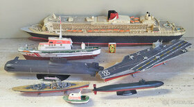 Starší sbírka modelů lodí