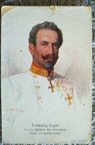Postkarte: Erzherzog Eugen General der Kavalerie_