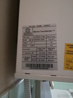 Plynový ohřívač vody MICRO 45 se zásobníkem 45l (bojler)