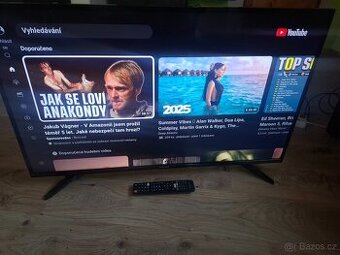 Smart 108cm DVB-T2 WiFi YouTube Netflix plně funkční bez vad