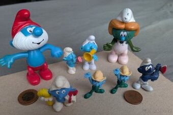 Figurky šmoulové - různé velikosti - 1