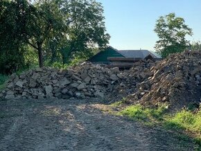 Zemina, stavební suť, kotovice, vepřovice, pískovec
