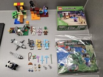 LEGO Minecraft mix minifigurek, doplňků a nových setů
