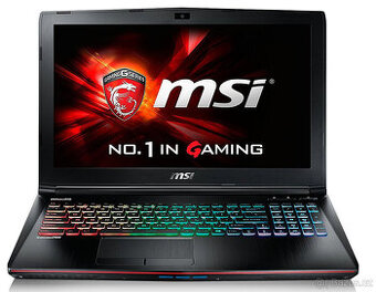 MSI GE62 APACHE-Herní core i7(8xvlákno)-16g-500g ssd-Full HD