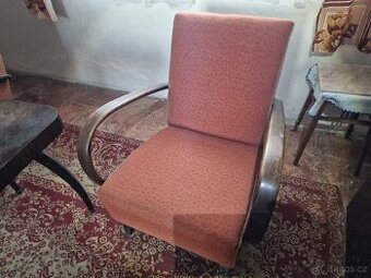 Křesla, stůl a gauč design Halabala - starožitné