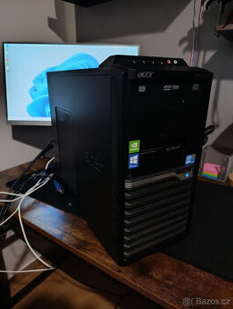 Acer PC , novy servis / W11 / Msi GTX 660 / 2x disk 1250 gb