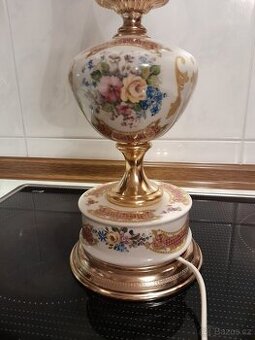 Stará lamp, lampička porcelán z Itálie - 1