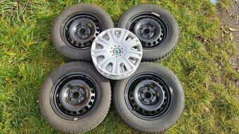 Škoda Octavia 2 zimní kola 195/65R15 disky 6Jx15 5x112 ET47