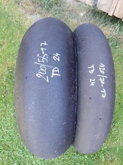 Pneumatiky Top sada metzeler slick TD 120/70-17 + 200/55-17