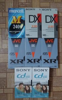 8 x vhs kazety