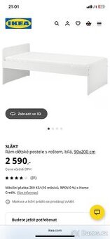 Rám dětské postele IKEA Slakt