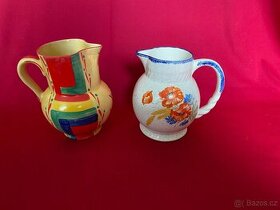 džbán džbánek starý keramický džbánek malovaný