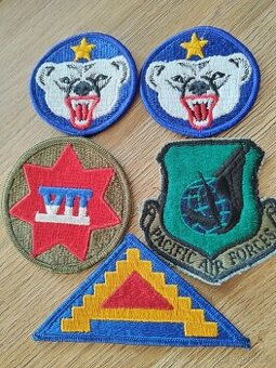 Originální nášivky US army-70-80 léta barevné