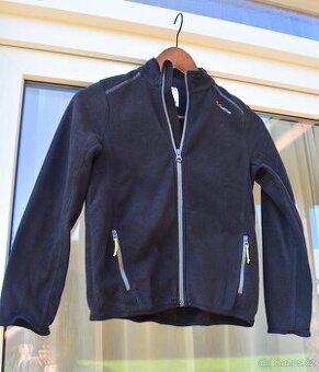 Dětská fleecová mikina zn. QUECHUA, černá - 1