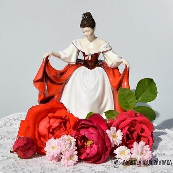 Royal Doulton Exkluzivní porcelánová soška Dáma v červeném