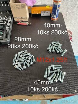 Nové šrouby do kol M12x1.25 alfa romeo, Nissan atd..