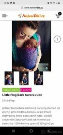 Krásný šátek na nošení dětí- Little Frog Aurora velikost 7-