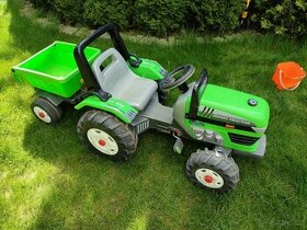 Dětský šlapací traktor s vlečkou - 1