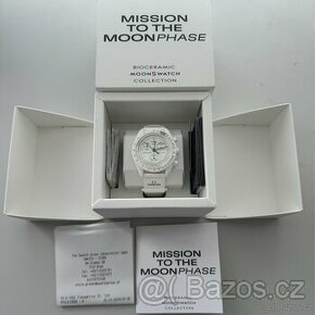 Omega & Swatch Moonphase SNOOPY White