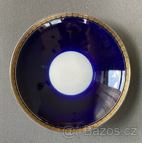 Kobaltový hluboký talíř 21 cm, LFZ Lomonosov
