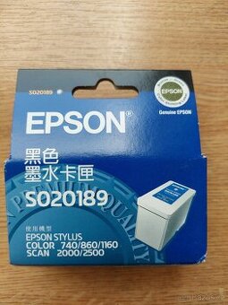 Originální náplň inkoust Epson S020189 černá