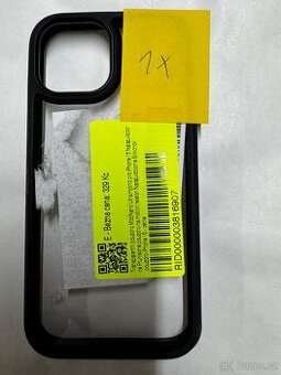 transparentni pouzdro na iphone 15 černe