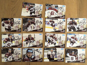 HC Sparta Praha podepsané karty 14 ks 2015/16 - 1