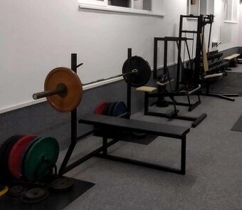 Benchpress lavice, polohovací lavice, závaží, Žebřiny