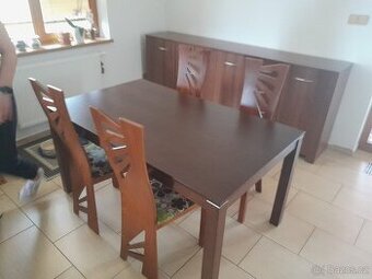 Prodám stůl + židle, 2 komody