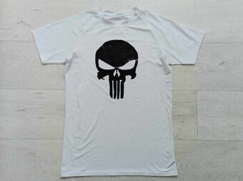 Chlapecké / pánské triko Punisher bílé vel. S/M